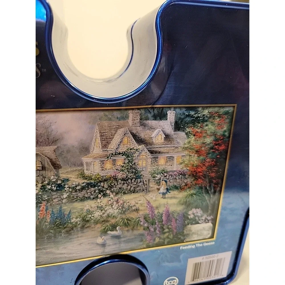 Collectors‎ Series Puzzle Piece Shaped Tin Feeding The Geese
